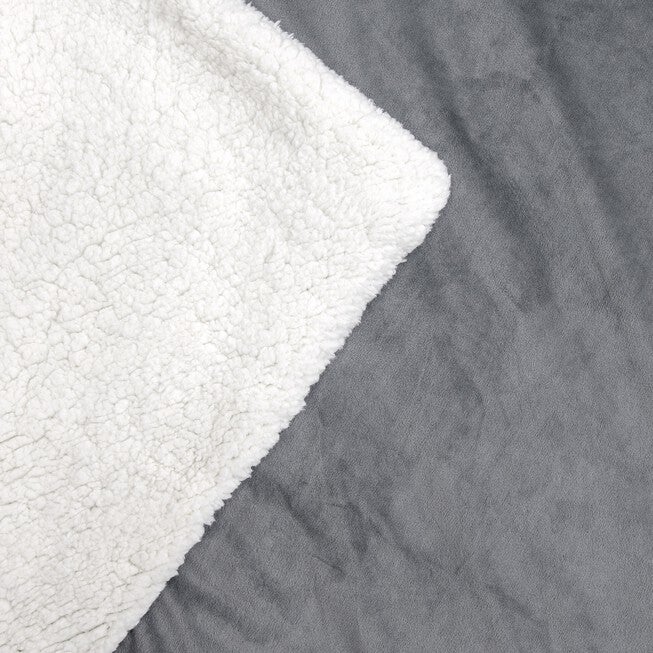 SensorPEDIC Serenity 15lb. Weighted Blanket with Removable Cover with Sherpa and Plush Fabrics, , alternate image number 4