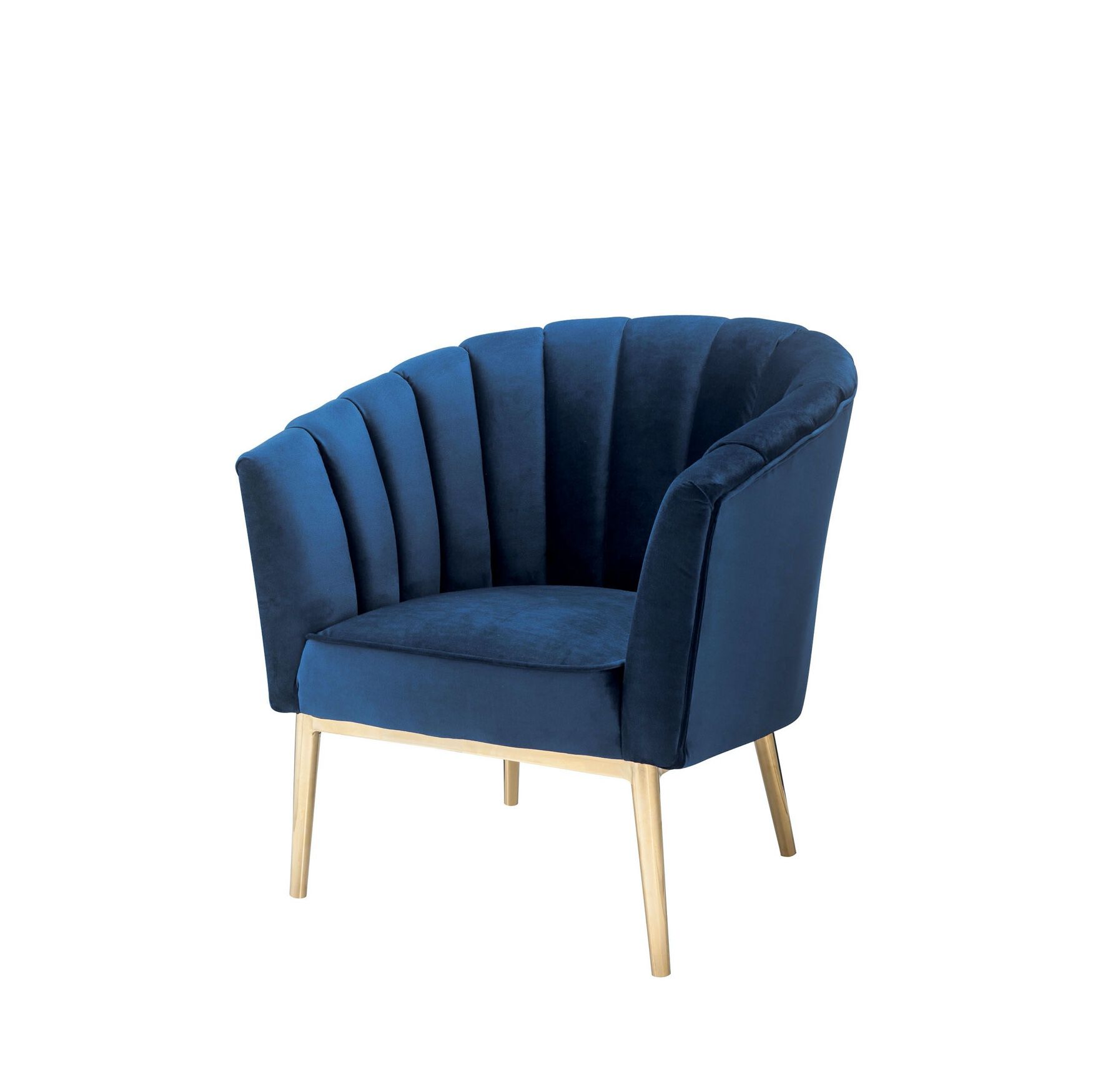 Accent Chair, MIDNIGHT BLUE GOLD, hi-res image number 0