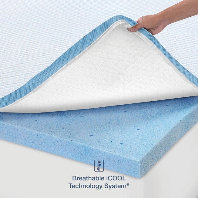 SensorPEDIC 3-Inch Elite Cooling Gel-Infused Memory Foam Mattress Topper, , alternate image number 5