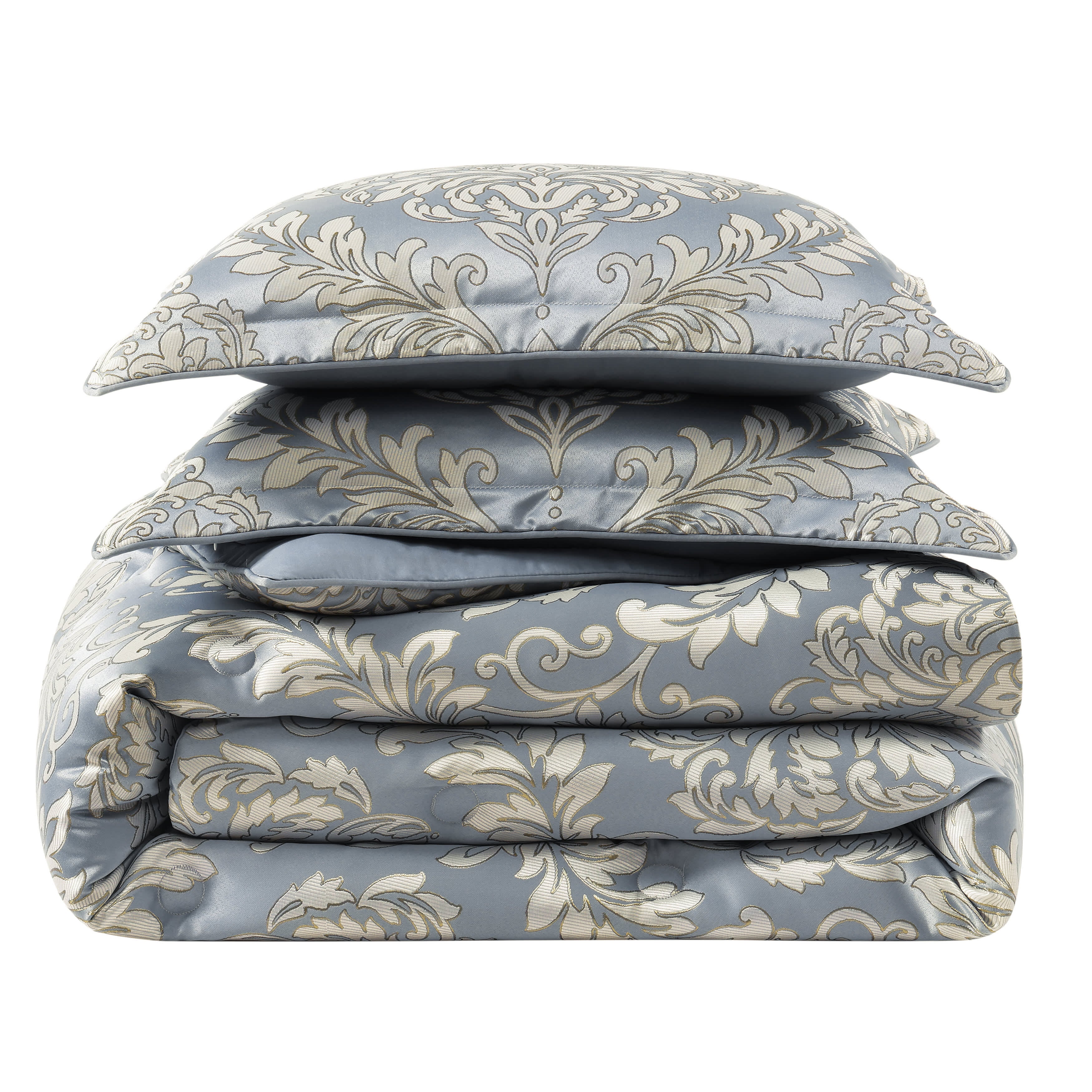 Lorenzo 3 Piece Comforter Set, BLUE, alternate image number 5