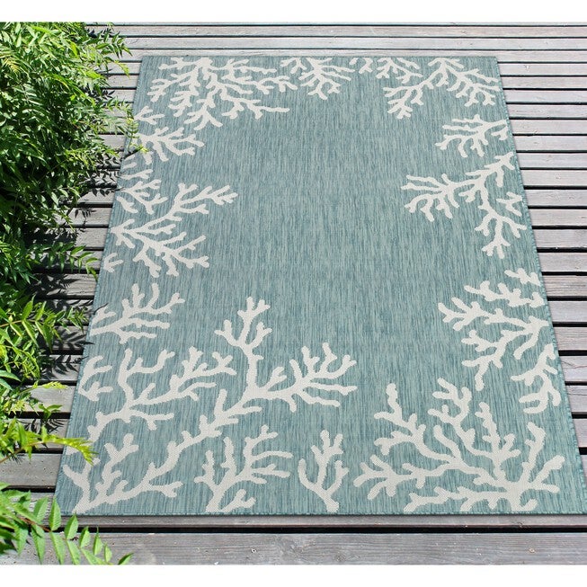 Liora Manne Carmel Coral Border Indoor/Outdoor Rug 23 inchesX7 feet 6 inches, , alternate image number 8