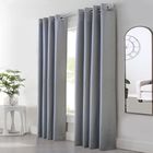 Habitat Margaret Indoor Single Grommet Curtain Panel, GREY, hi-res image number null