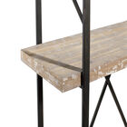 Brown Wood Industrial Shelving Unit, 67 " x 47 " x 14 ", , alternate image number null