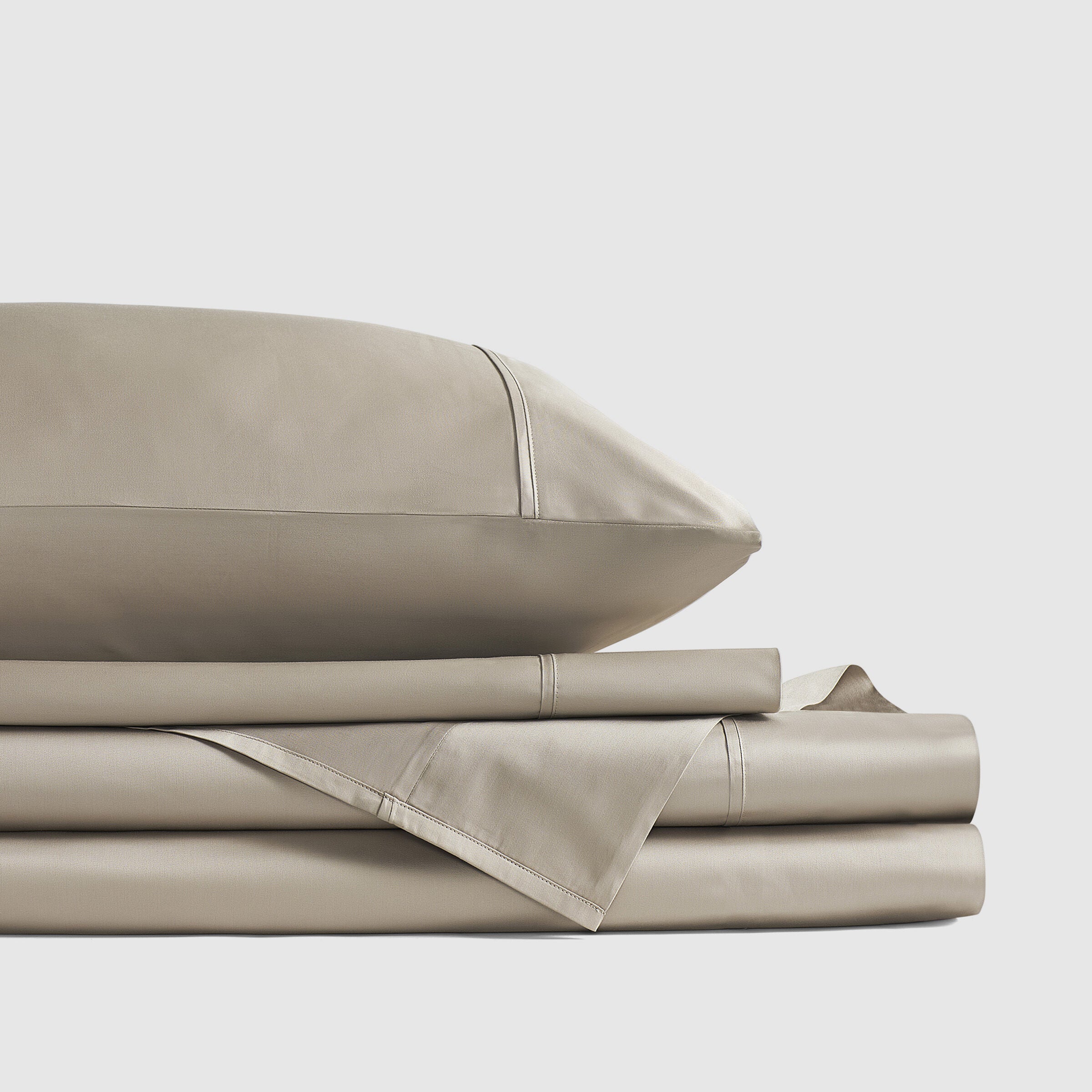 PREMIER SATEEN SHEET SET, ALMOND, alternate image number 1