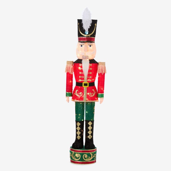 52 inches Pre-lit Tinsel Nutcracker, , on-hover image number null