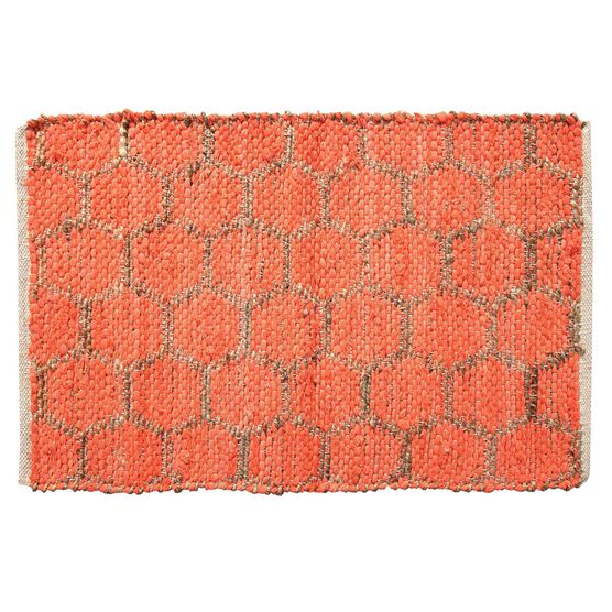 Beehive Modern Collection Area Rug, CORAL, hi-res image number null