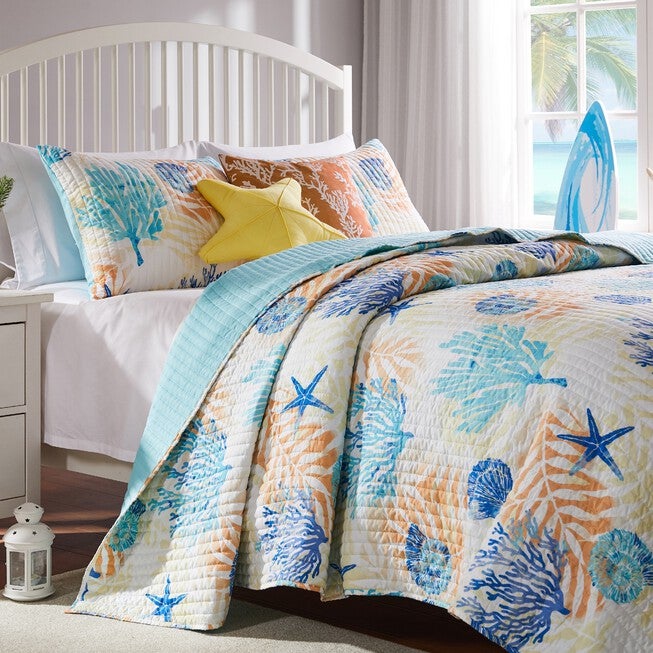 Montego Quilt And Pillow Sham Set, , alternate image number 4