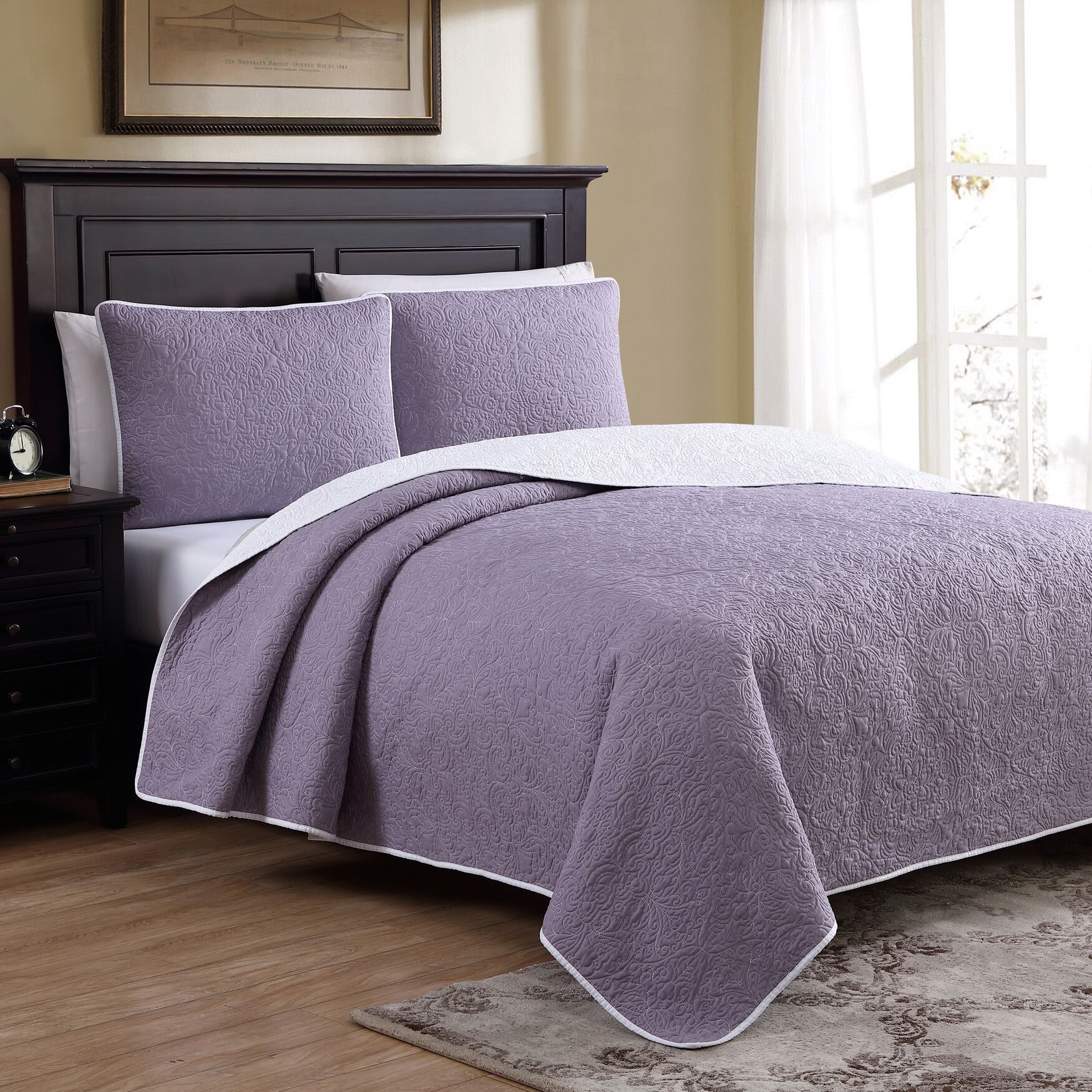 Marseille Quilt Set, LILAC, hi-res image number 0
