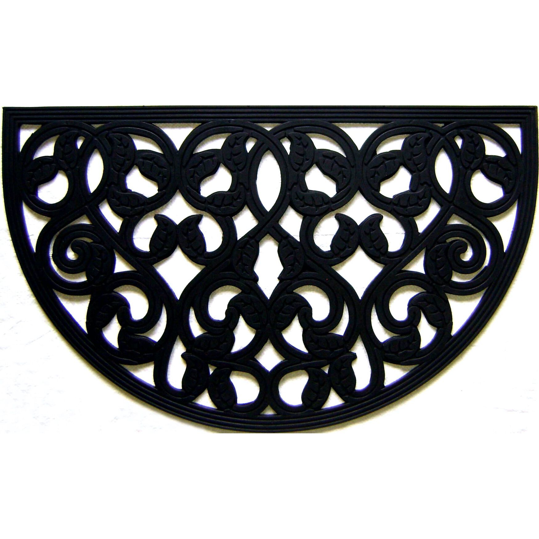 Scroll Coir Mat With Rubber Backing Floor Coverings, MULTI, hi-res image number 0