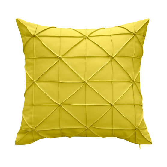 Indoor & Outdoor Fishnet Pleat Decorative Pillow, SUNSHINE, hi-res image number null