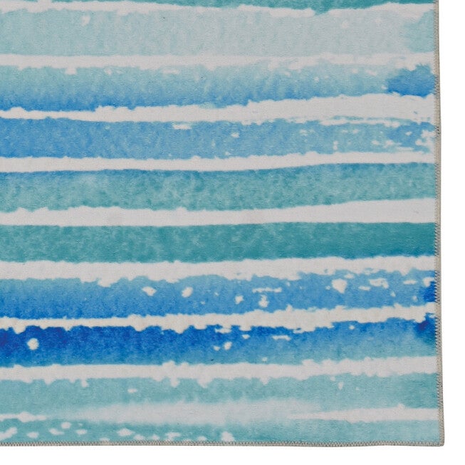 Washable Janna Ivory/Blue Rug, , alternate image number null