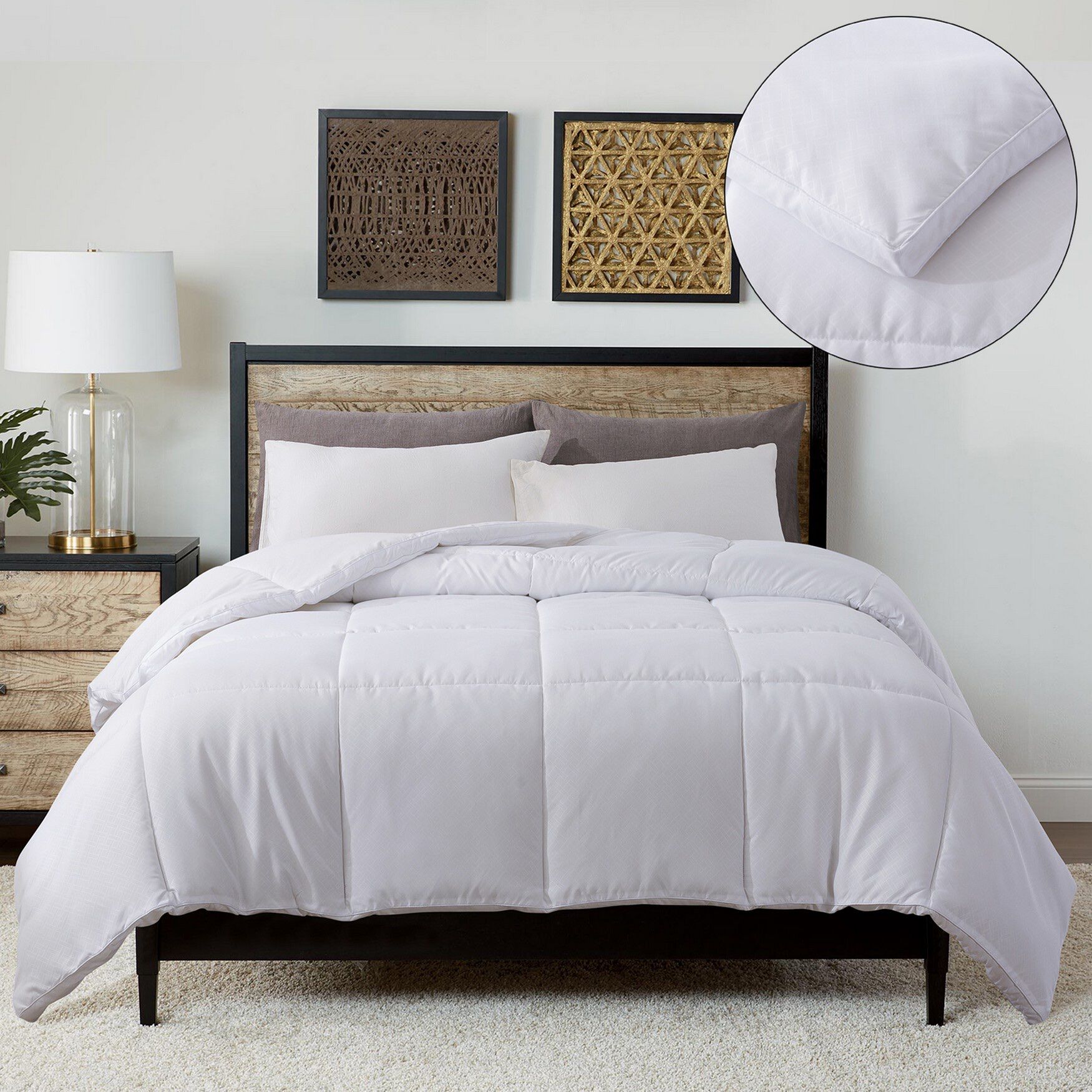 European Gusset Down Alternative Comforter, , alternate image number 4