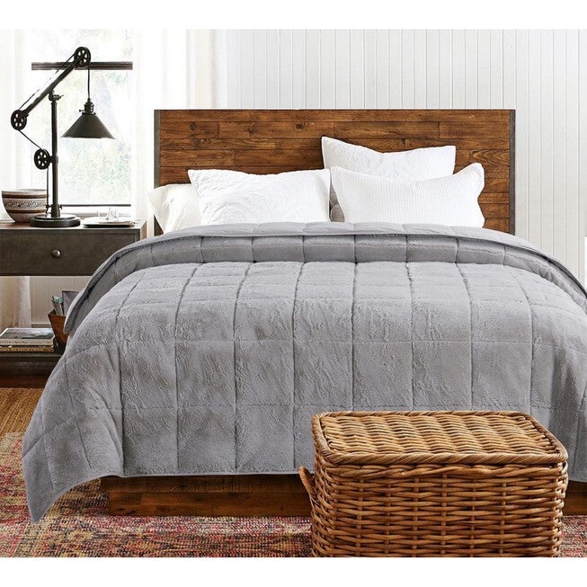 Cozy Down Reversible Blanket, , alternate image number null