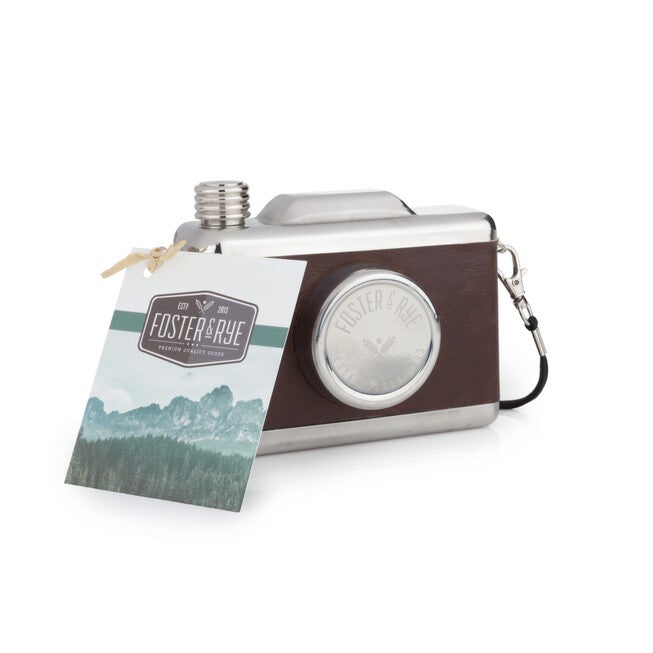 Stainless Steel Snapshot Camera Beverage Flask, , alternate image number null