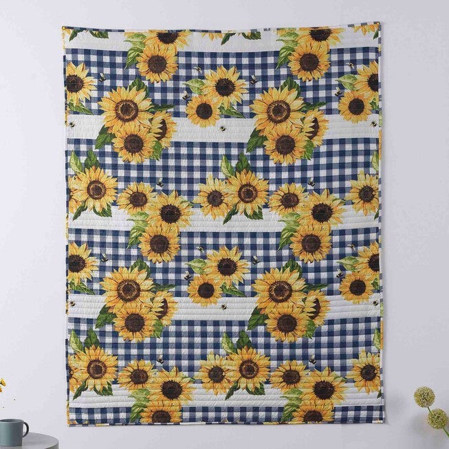 Sunflower Gold Throw Blanket, , on-hover image number 1