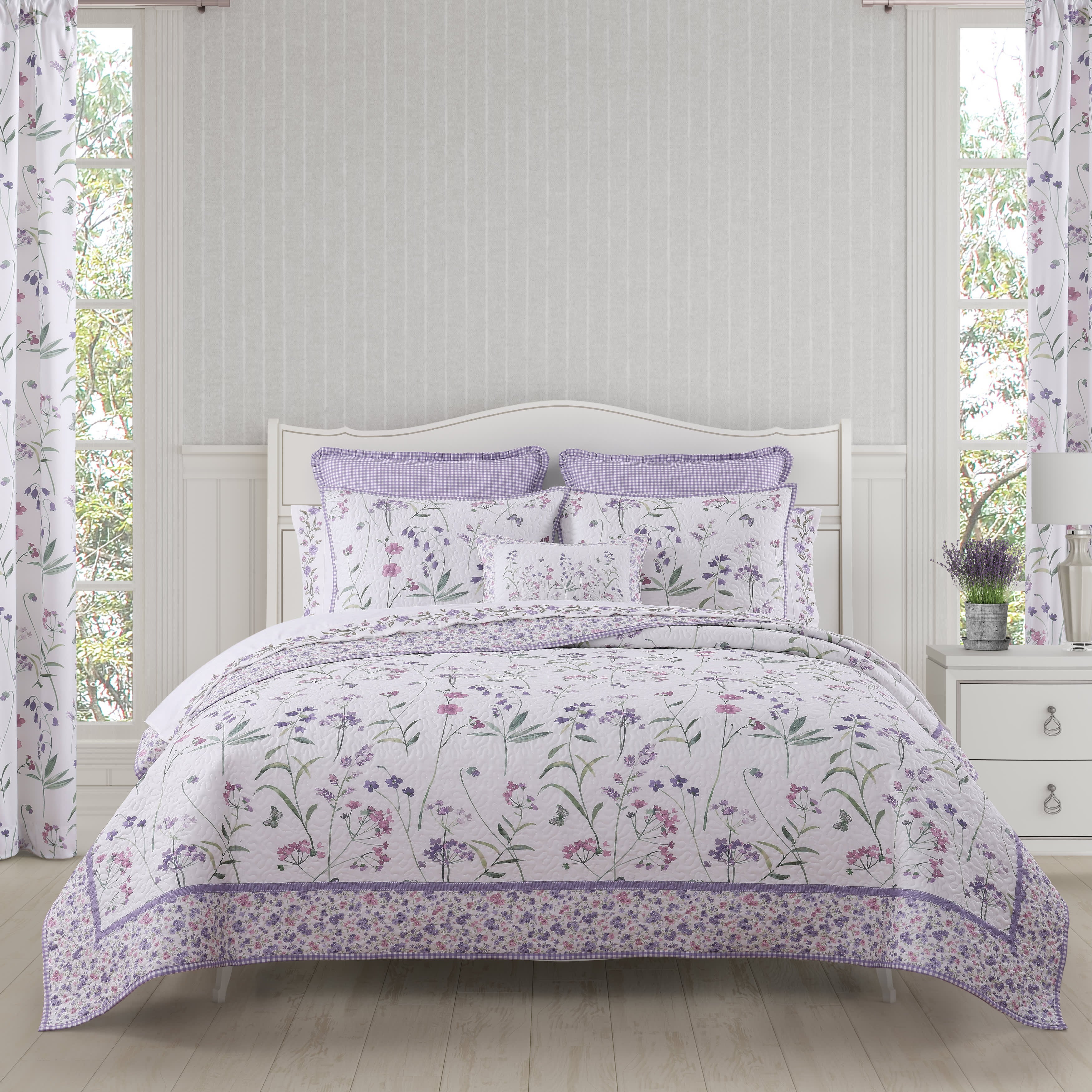 Nola 3 Piece Quilt Set, LILAC, hi-res image number null