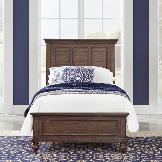 Southport Brown Twin Bed, BROWN, hi-res image number null