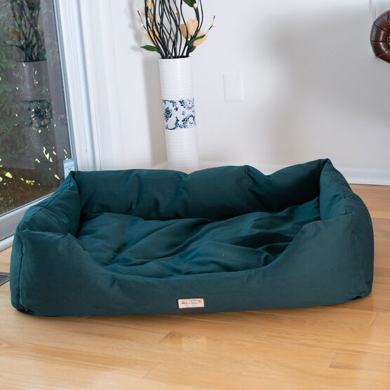 Bolstered Dog Bed,Anti-Slip Pet Bed, Laurel Green, Large, , on-hover image number null