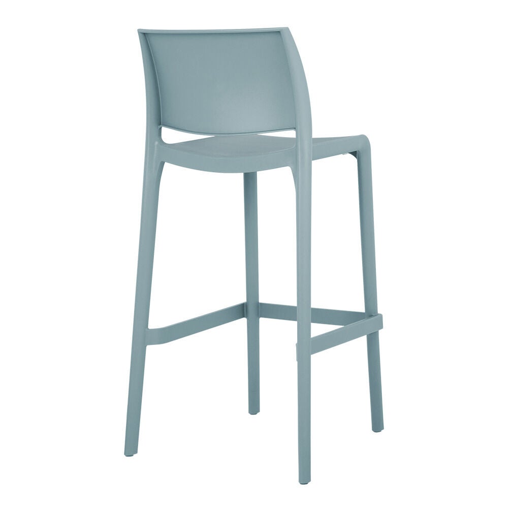 Set of 2 Sensilla Outdoor Stackable Bar Stools, BABY BLUE, alternate image number 3