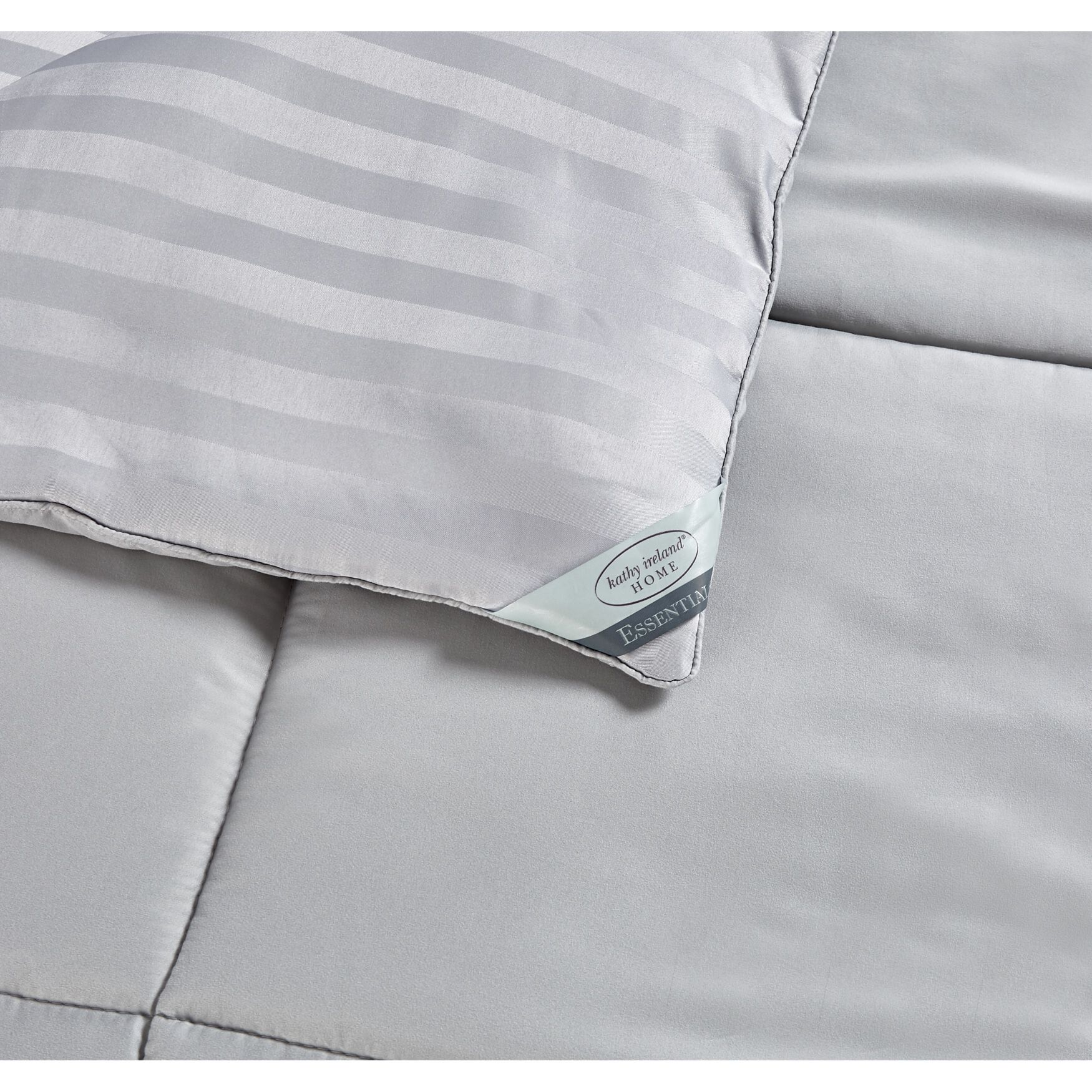 Kathy Ireland 3-PC Reversible Down Alternative Comforter, Platinum Silver, , alternate image number 4
