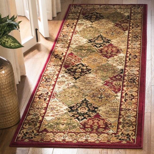 Lyndhurst 221 Multi / Red 2'-3 inches X 6' Runner Rug, , on-hover image number 1