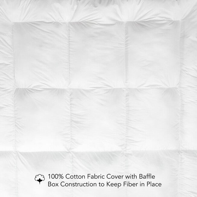 SensorPEDIC 2-Inch Down Alternative Fiber Mattress Topper with 100% Cotton Cove, , alternate image number null