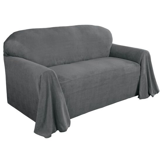Coral Fleece Throw Loveseat Furniture Cover, , on-hover image number null