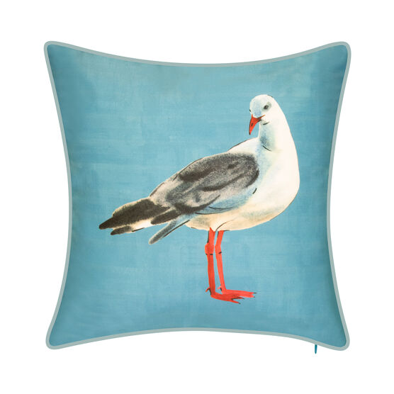 Indoor & Outdoor Watercolor Seagull Decorative Pillow, MULTI, hi-res image number null