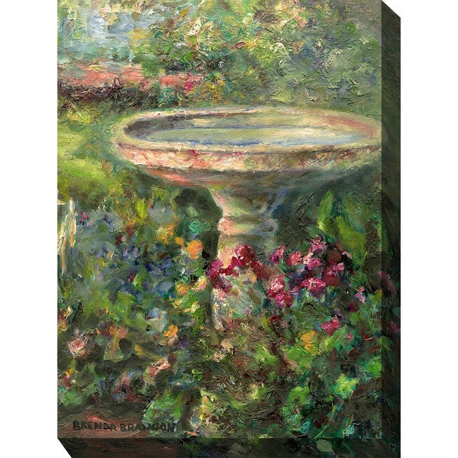 Birdbath Outdoor Wall Art, MULTI, hi-res image number null