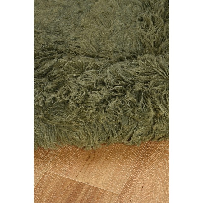 Flokati Olive Rug, , alternate image number 2