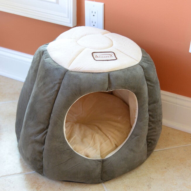 Cat Cave Shape Pet Bed With Anti- Slip Waterproof Base, , alternate image number 2