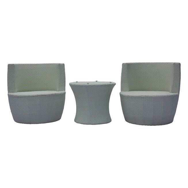 Flori 3 Pieces Non-Swivel Bistro Set with Cushions, , alternate image number null