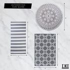 Blue Ikat Outdoor Rug 4X6 Ft Floor Coverings, , alternate image number null