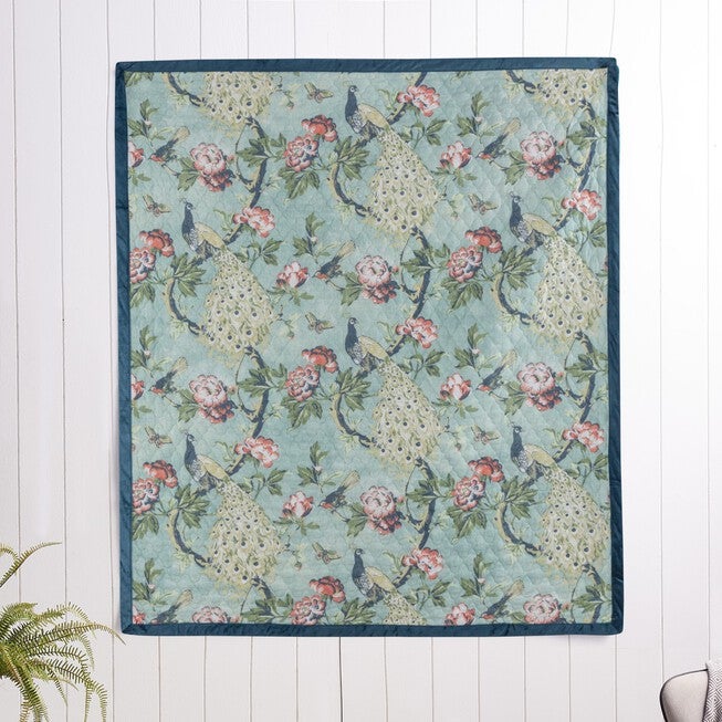 Pavona Velvet Garden Throw Blanket, , on-hover image number null