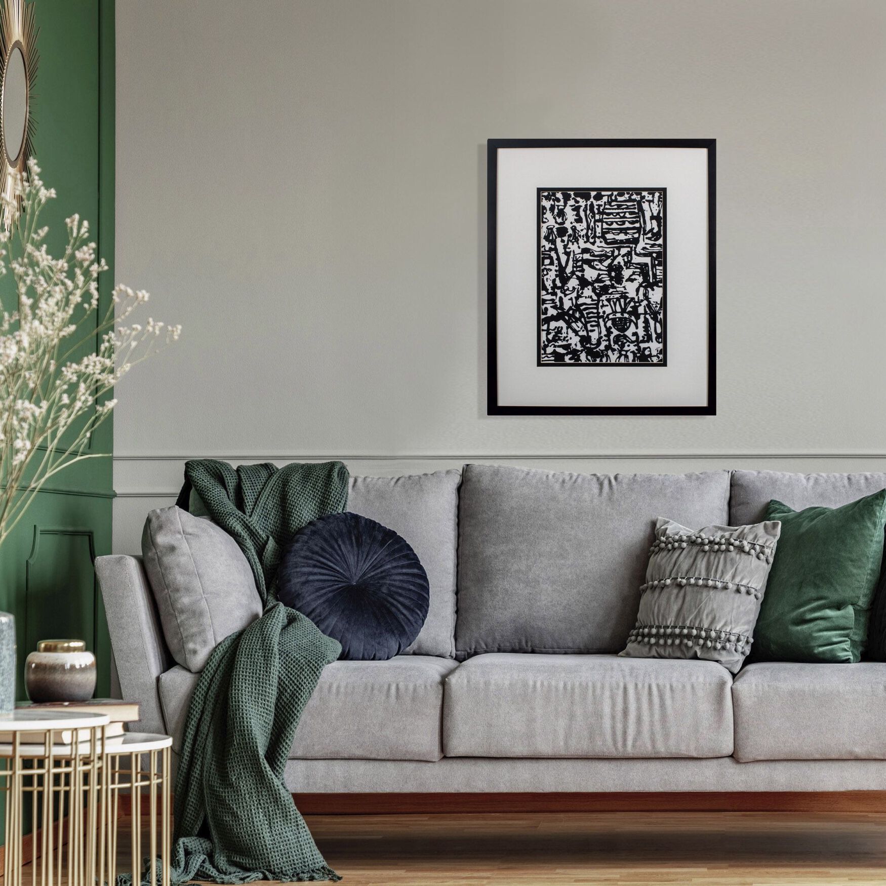 Graphic Mod Abstract Ii Framed Wall D&eacute;cor, , on-hover image number 1