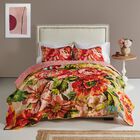 Senna Boho Floral Quilt And Pillow Sham Set, , on-hover image number null
