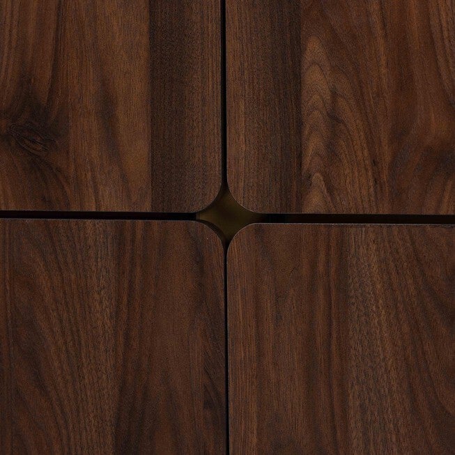 Graceland Mid-Century Modern Transitional Walnut Brown Finished Wood Shoe Cabinet, , alternate image number null