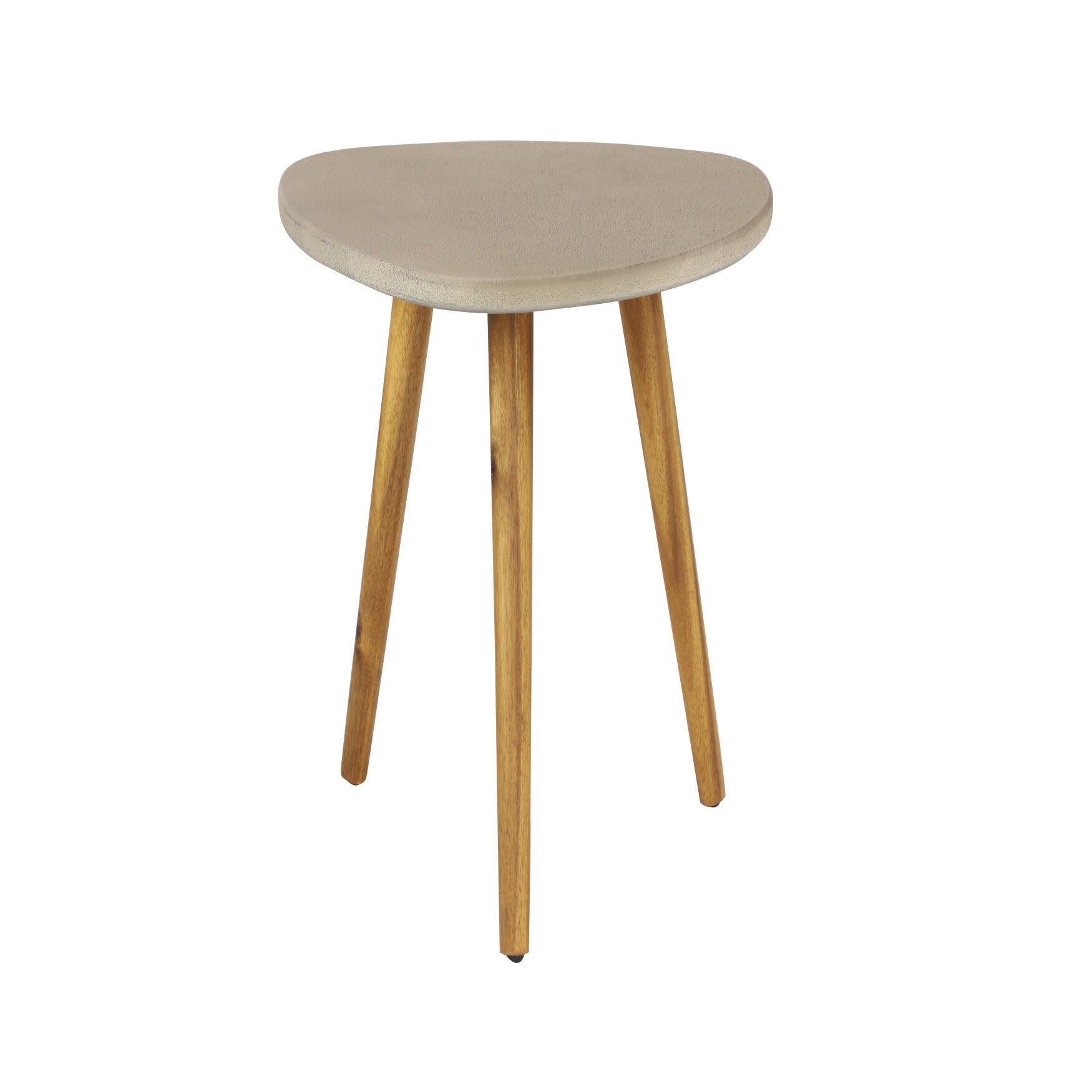 Grey Resin Modern Outdoor Accent Table, , alternate image number 3