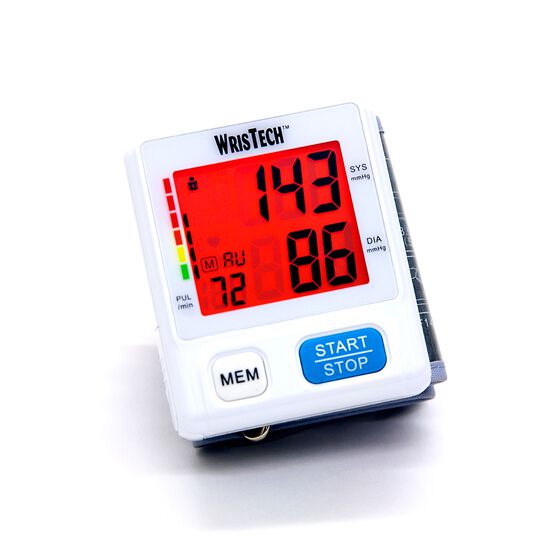 Color Coded Slim Wrist Blood Pressure Monitor, , alternate image number null