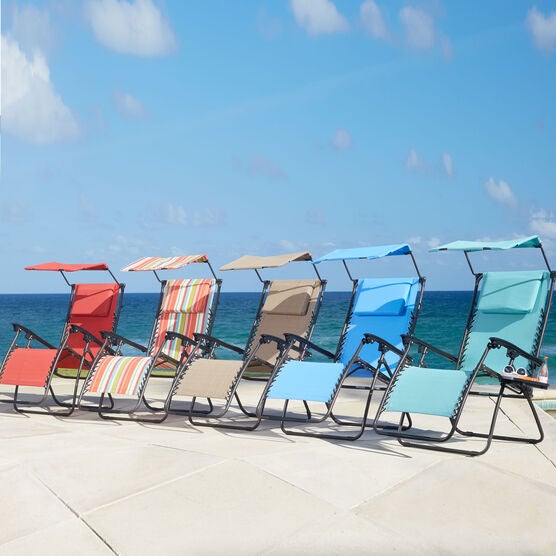 Oversized Zero Gravity Chair with Canopy, , alternate image number null