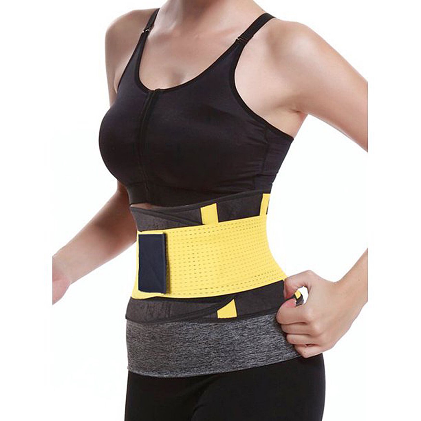 Pro Power Adjustable Fitness Waist Trainer/Support Belt Red Wellness, , on-hover image number 1