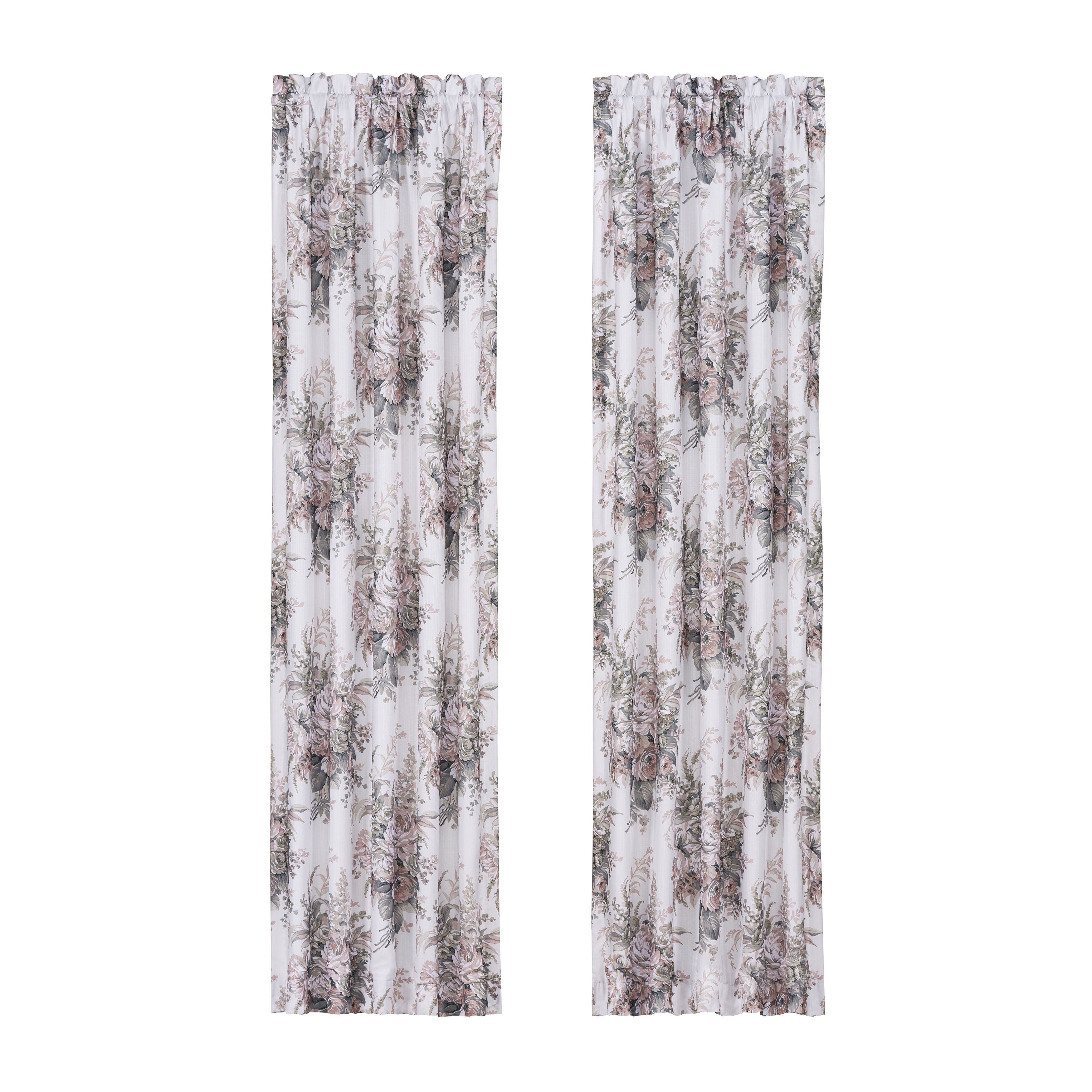 Estelle Blush 84 Inch Window Panel Pair, BLUSH, alternate image number 1