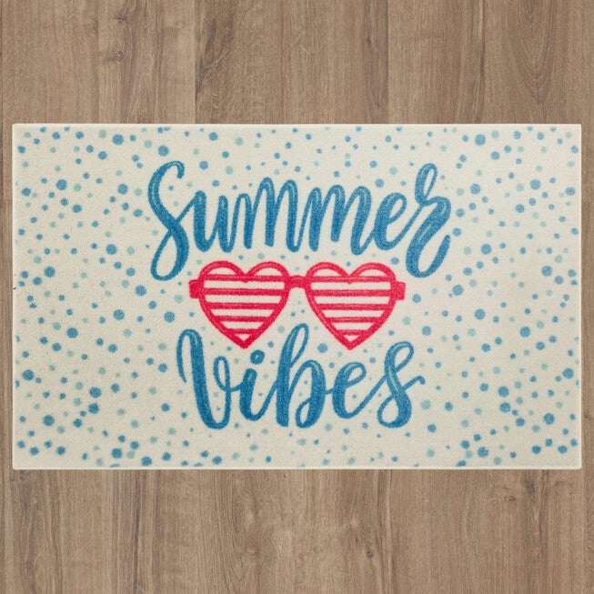 Summer Vibes Blue Kitchen Rug, , alternate image number 5