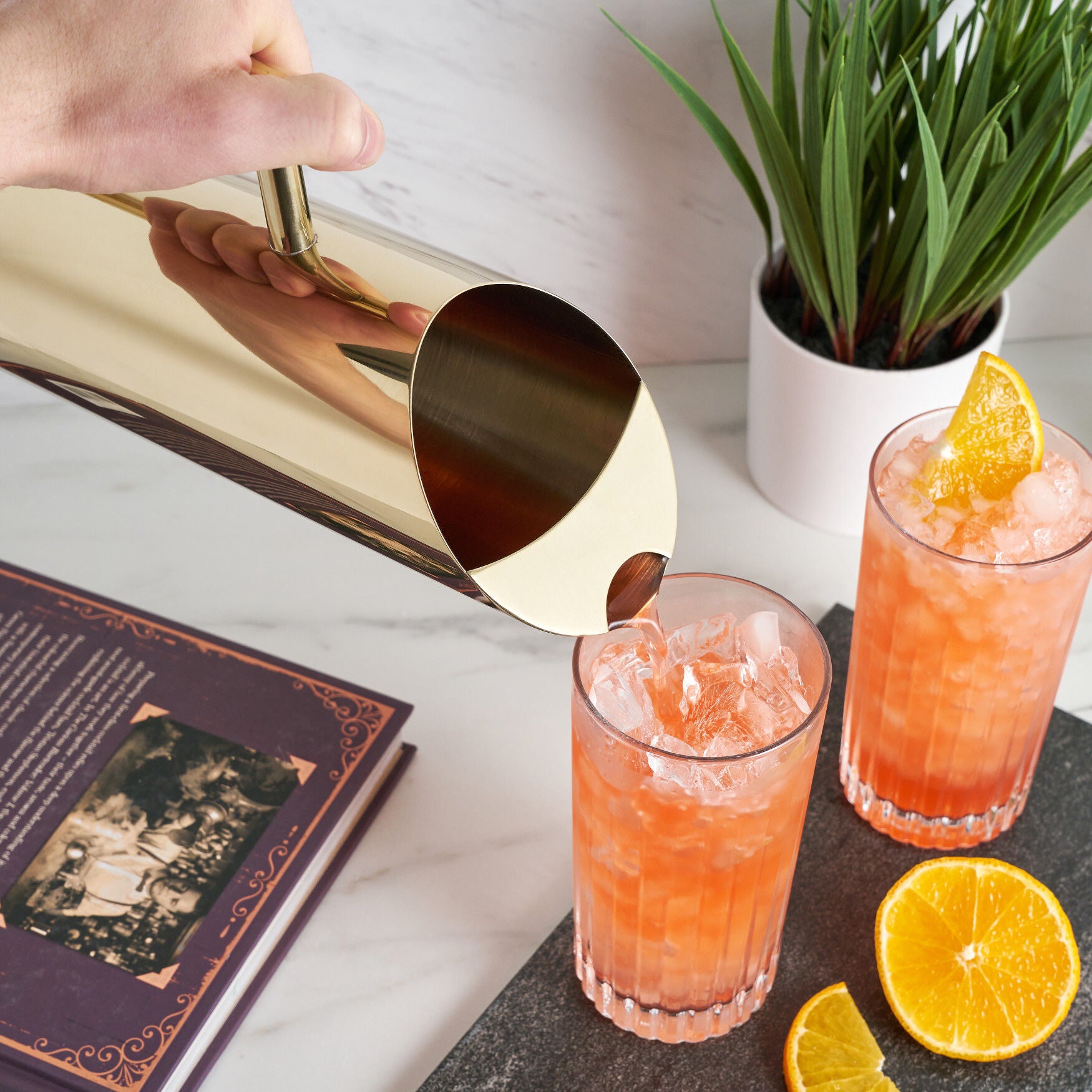 Modern Gold Pitcher, , on-hover image number 1