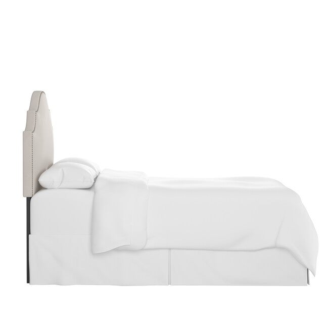 Microsuede Nail Button Botched Headboard, , alternate image number 2