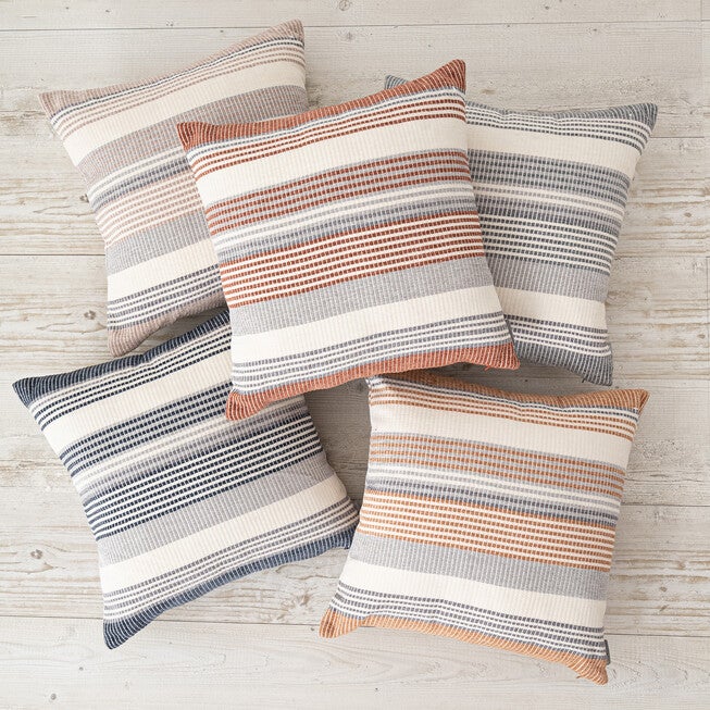 FREJA WOVEN STRIPES PILLOW 18X18, , alternate image number 4