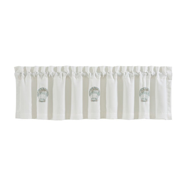 Water's Edge Window Straight Valance, AQUA, alternate image number 1