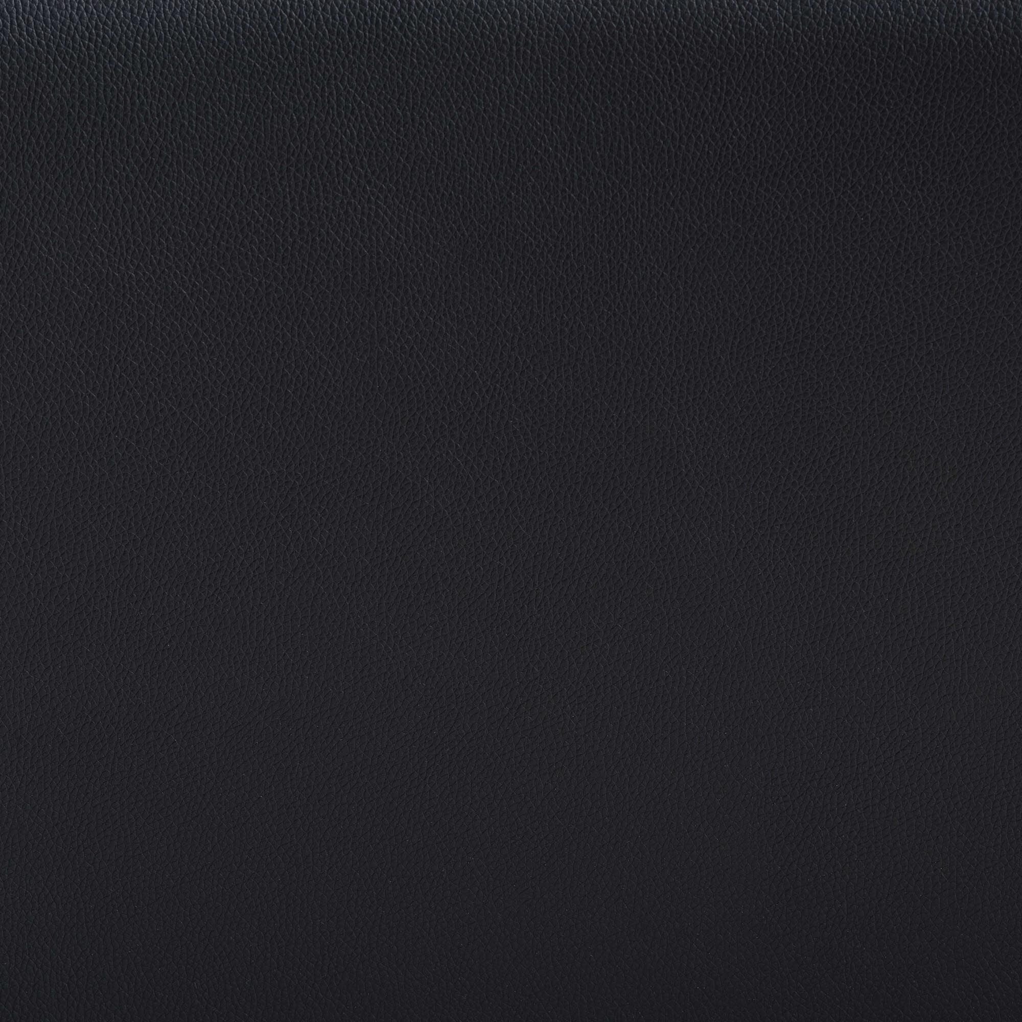 Eira Counter Stool Set of 2- Walnut Wood Frame Counter-height Chair with Curved Backrest and Black Faux Leather Seat, BLACK, alternate image number 6