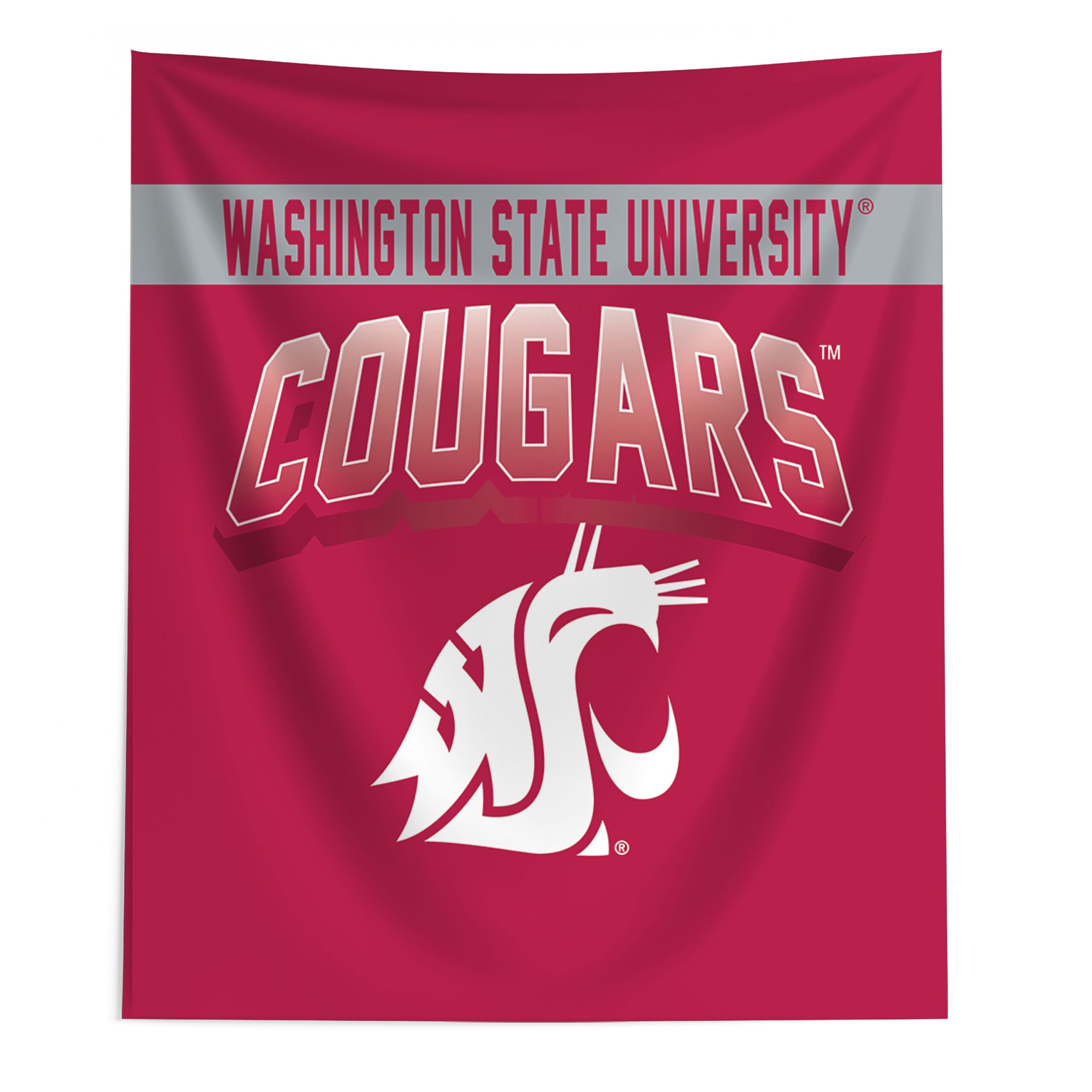 NCAA Bevel Printed Wall Hanging 50x60 inches, COUGARS, hi-res image number 0