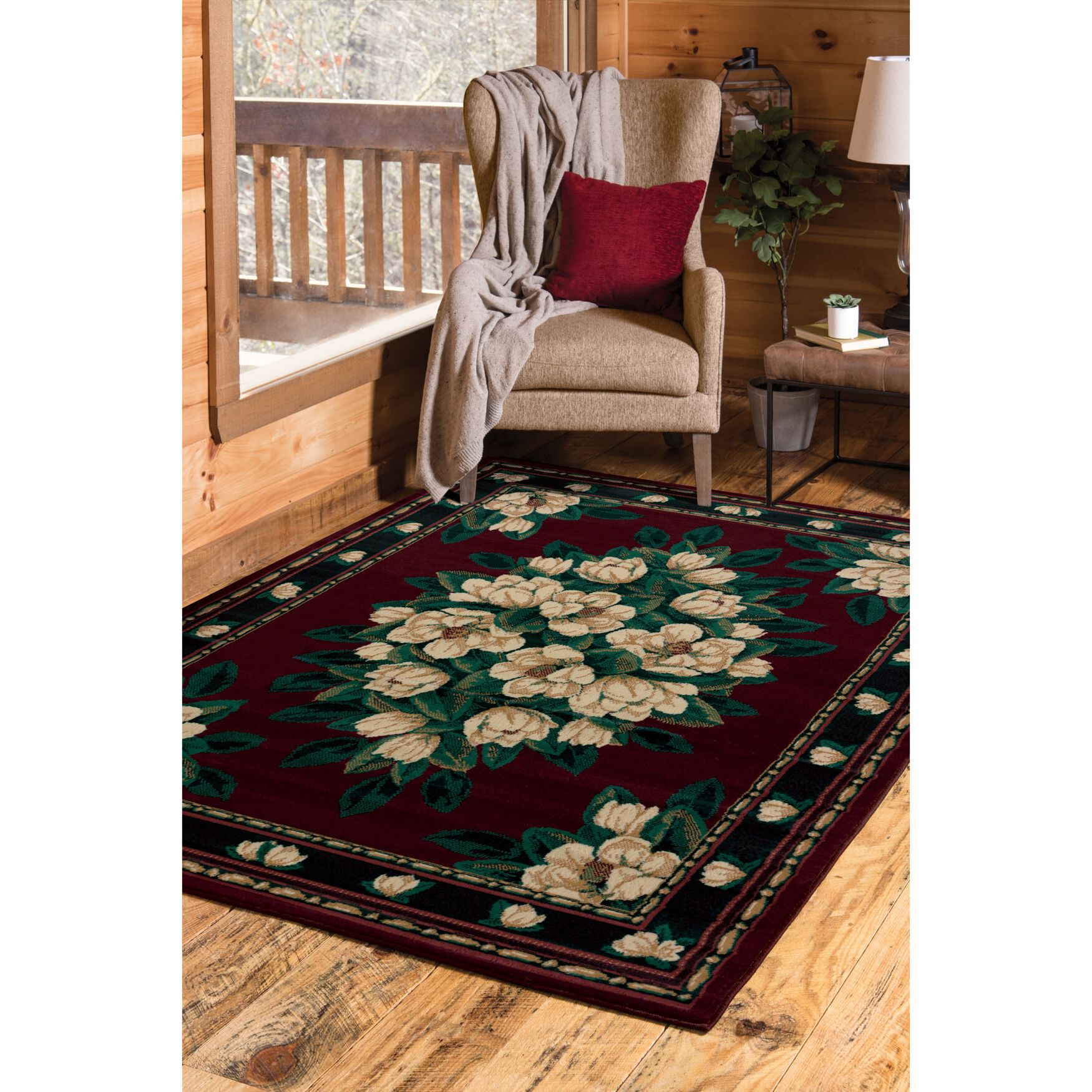 Manhattan Magnolia Area Rug, , on-hover image number 1